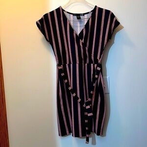 Red and blue stripes size medium dress